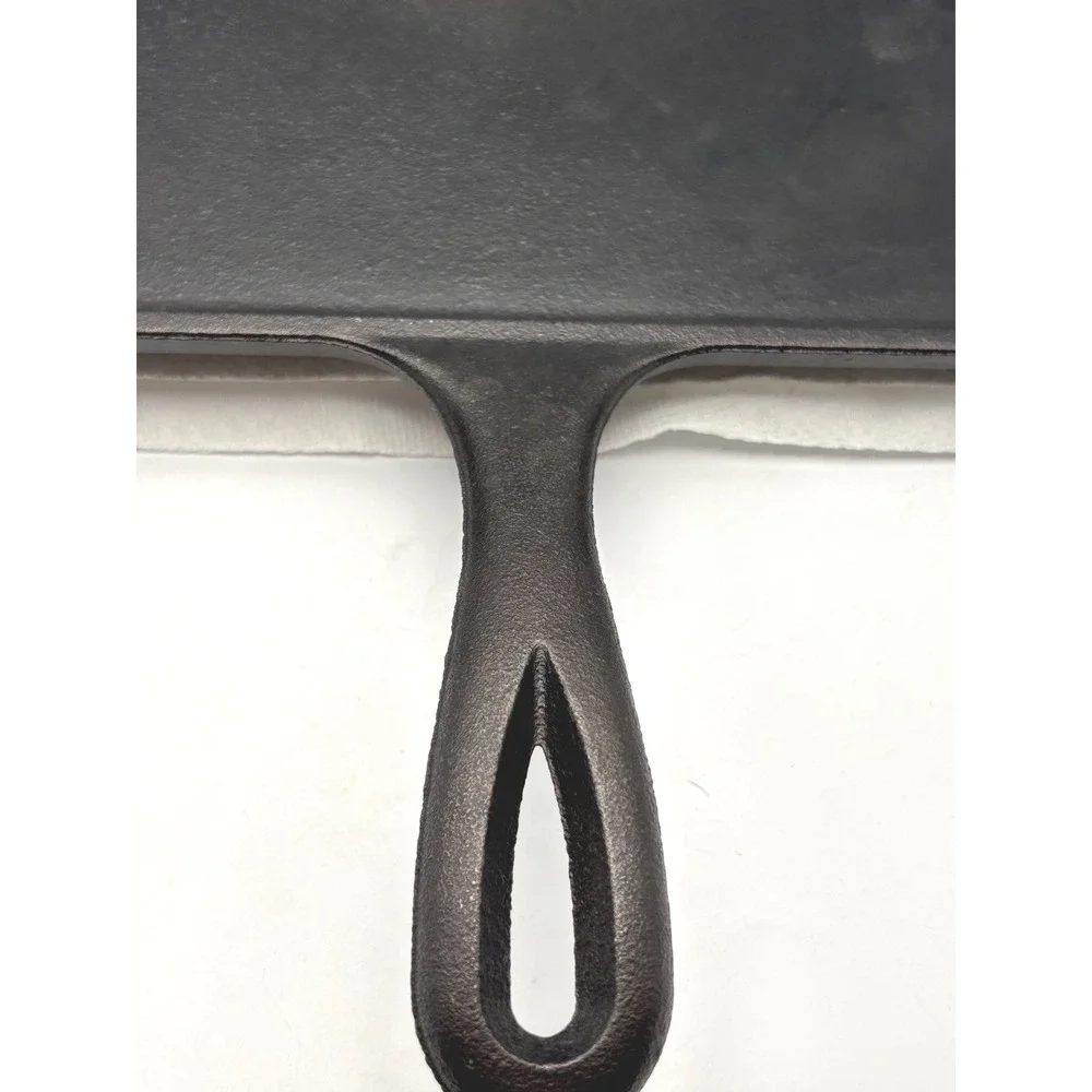 Lodge 10.5 Inch Square Cast Iron Griddle Pan 9SGR USA Made Black